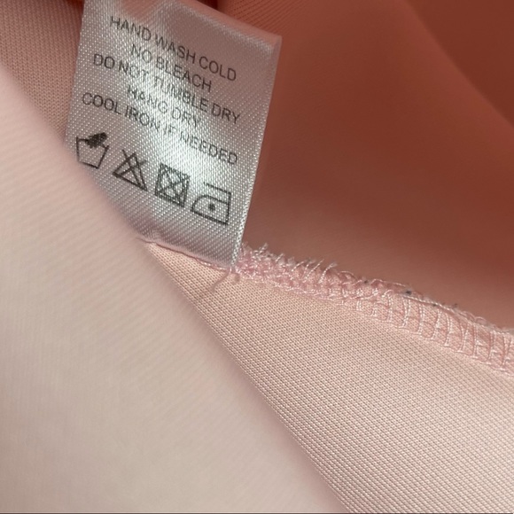 Lovers + Friends Geneva Flare Scuba Mini Dress REVOLVE Light Pastel Pink Small S - Picture 10 of 15